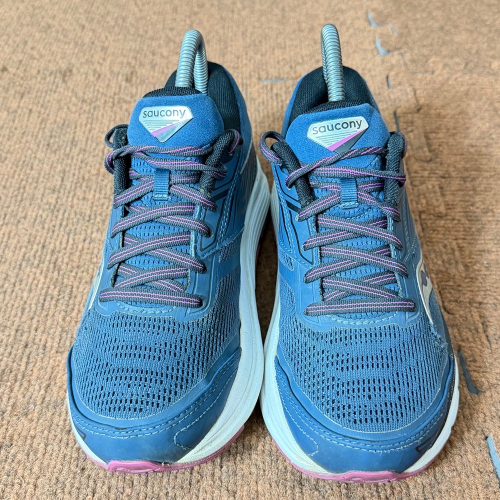 Saucony Cohesion 13 Womens Blue Pink Running gym fit Shoes S10574-31 Size 6.5 C+ - Picture 5 of 11